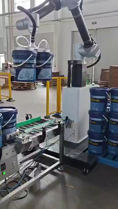 Barrel Paint Palletizing